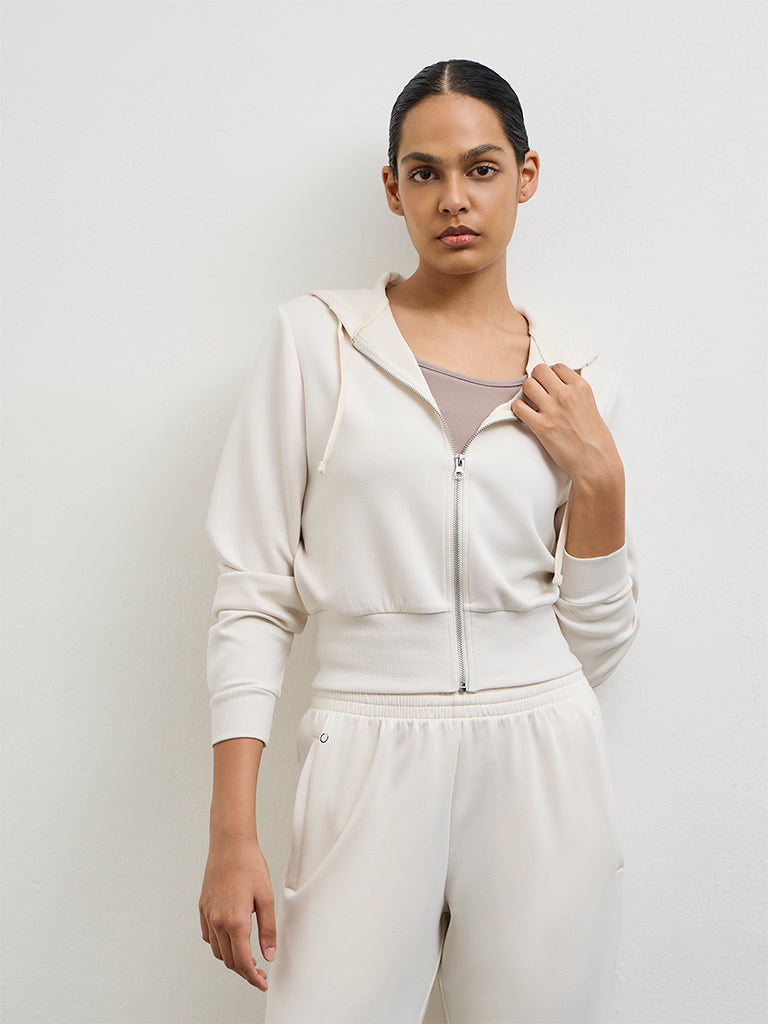 Nuoflexx Off-White Hooded Jacket