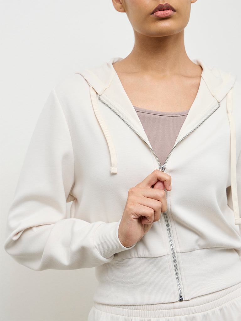 Nuoflexx Off-White Hooded Jacket