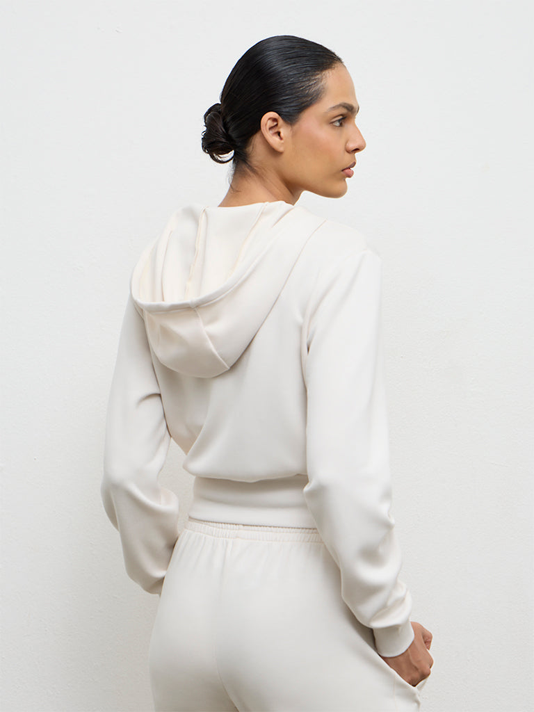 Nuoflexx Off-White Hooded Jacket