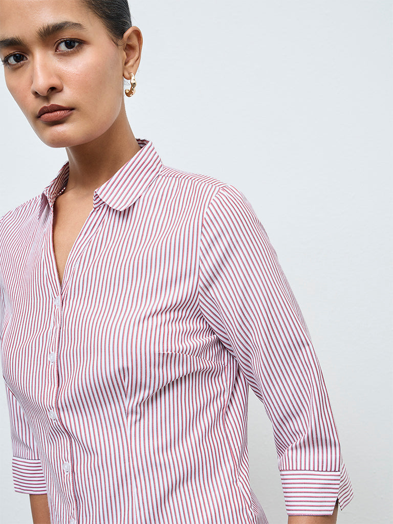 Wardrobe Red Striped Shirt