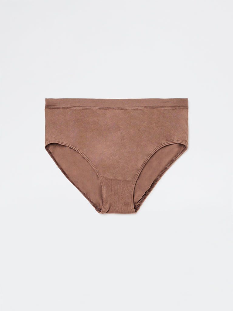 Wunderlove Dark Brown Seamfree Full Briefs