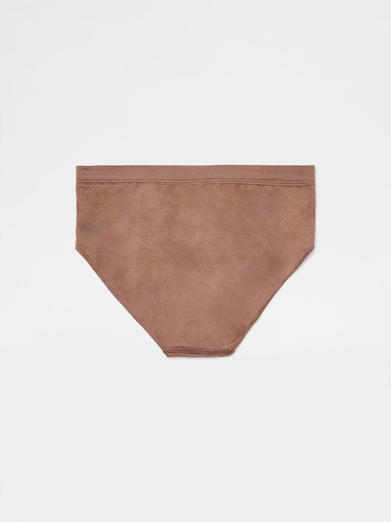 Wunderlove Dark Brown Seamfree Full Briefs