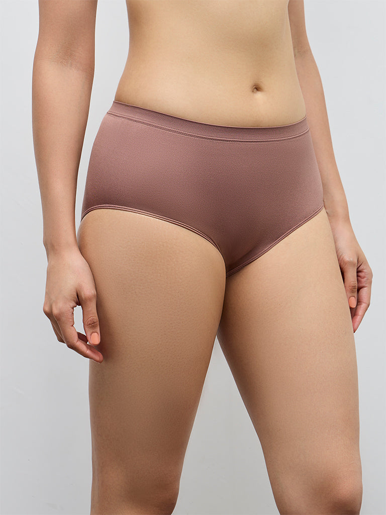 Wunderlove Dark Brown Seamfree Full Briefs