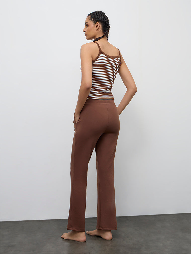 Nuoflexx Brown High-Rise Pants