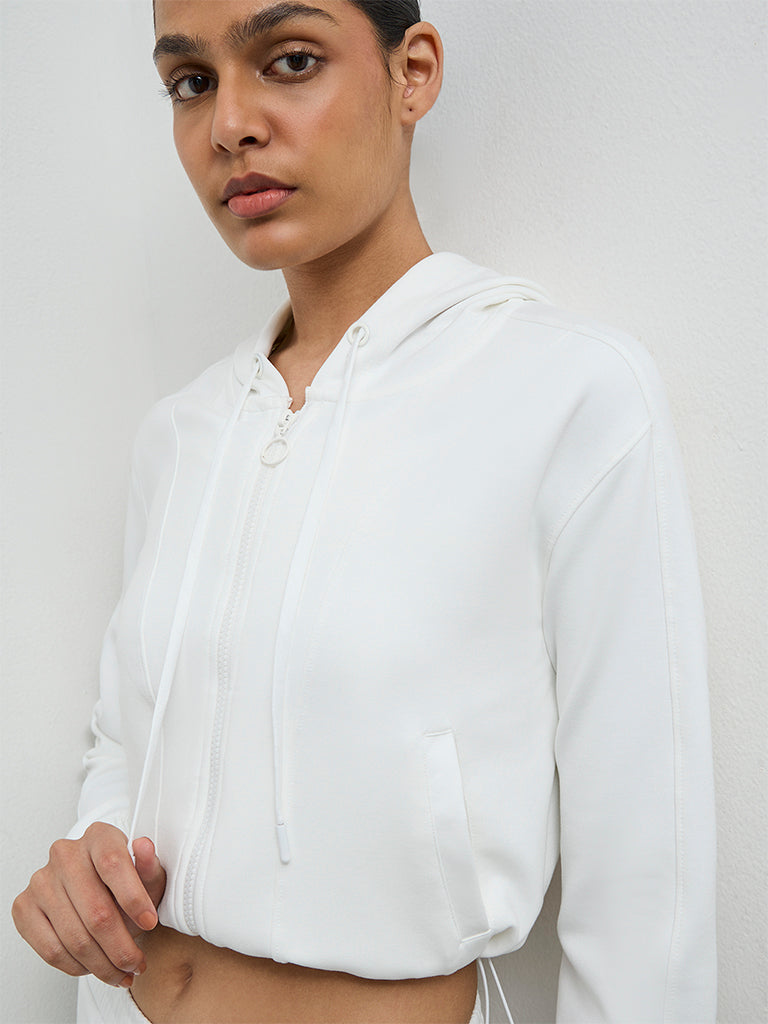 Nuoflexx Off-White Hooded Jacket
