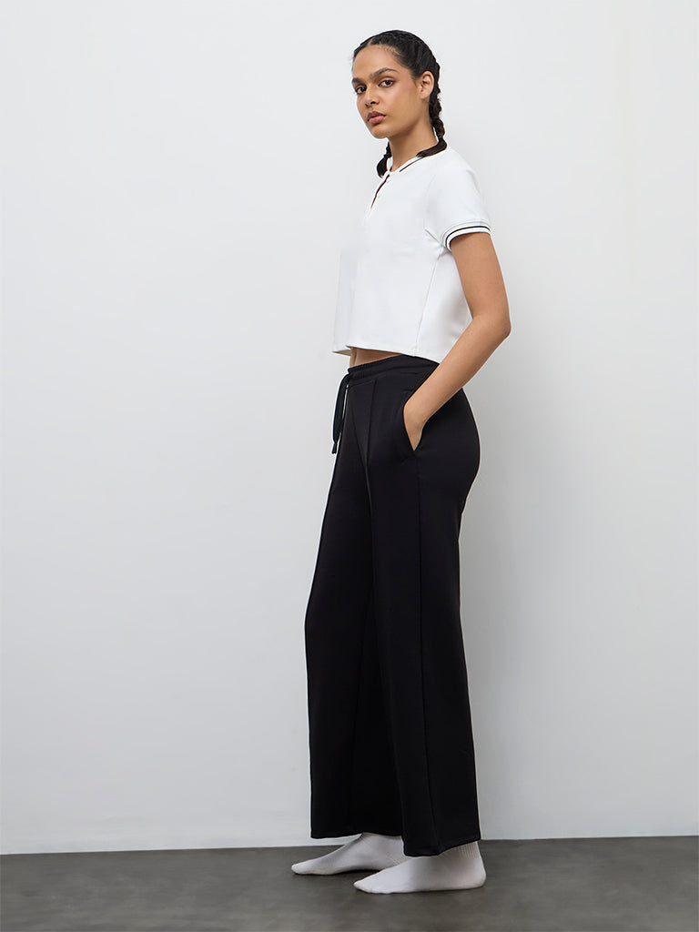 Nuoflexx Off-White Cotton-Blend T-Shirt