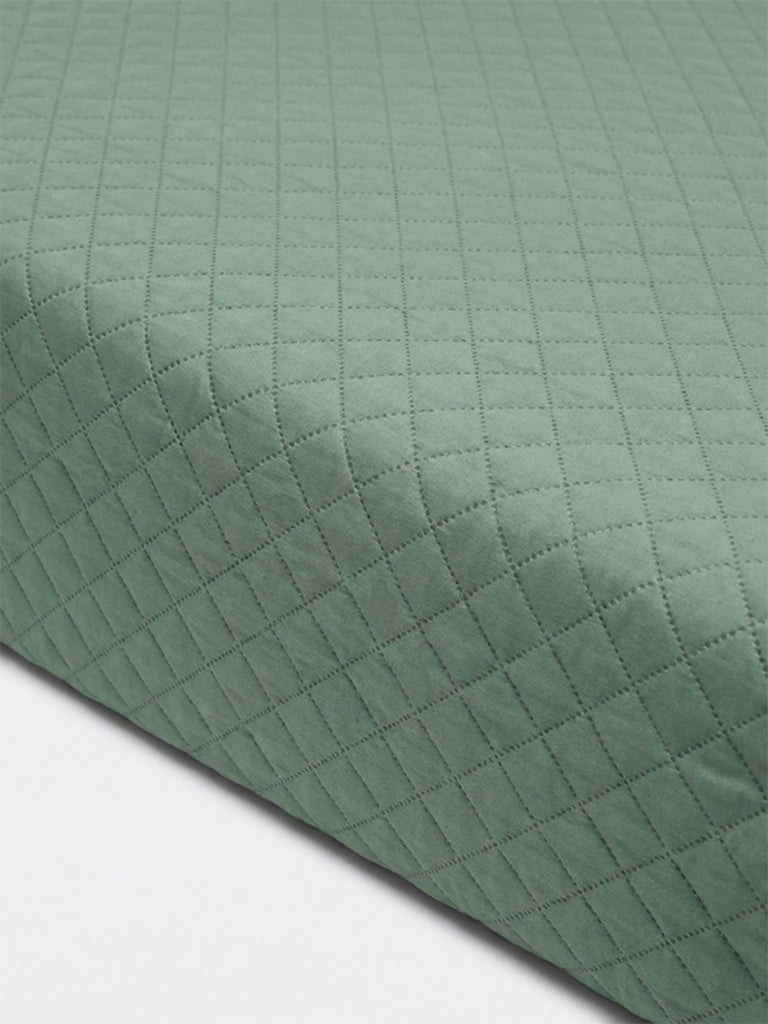 Westside Home Green Queen Heat Seal Quilt