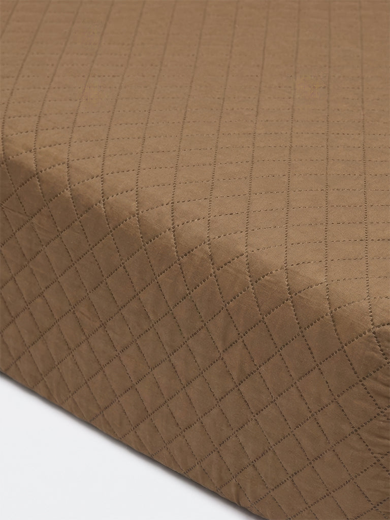 Westside Home Brown Queen Heat Seal Quilt