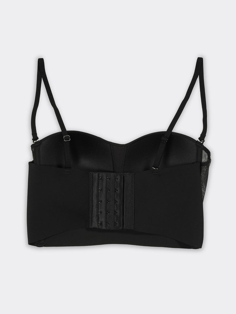 Wunderlove Black Padded Bandeau Shapewear Bra
