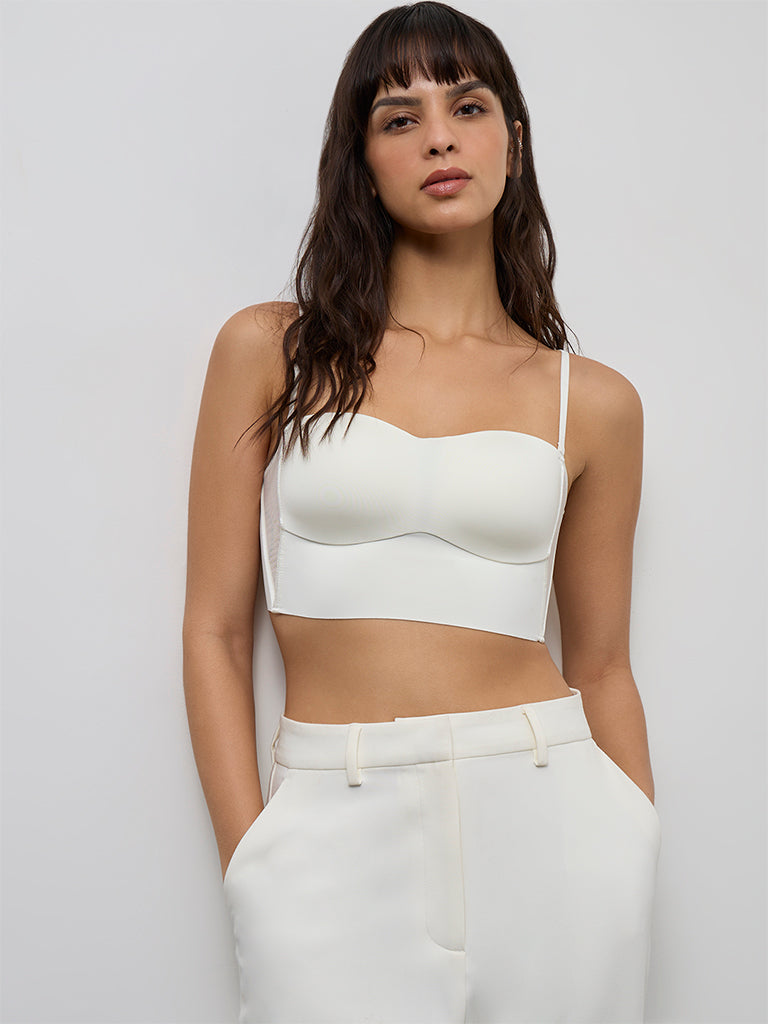 Wunderlove Ivory Padded Bandeau Shapewear Bra