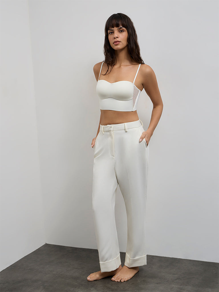 Wunderlove Ivory Padded Bandeau Shapewear Bra