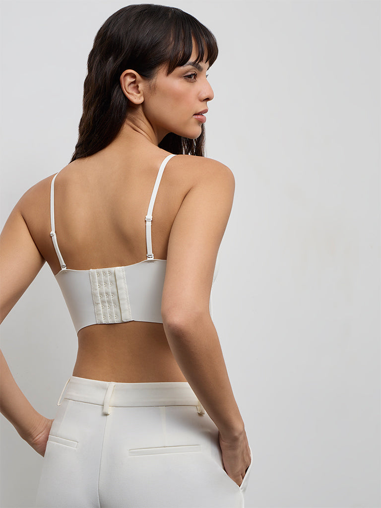 Wunderlove Ivory Padded Bandeau Shapewear Bra