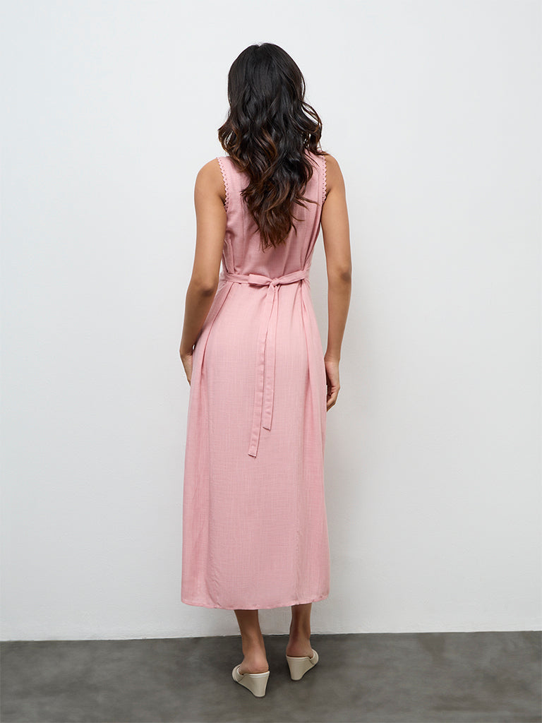 LOV Dusty Pink A-Line Dress