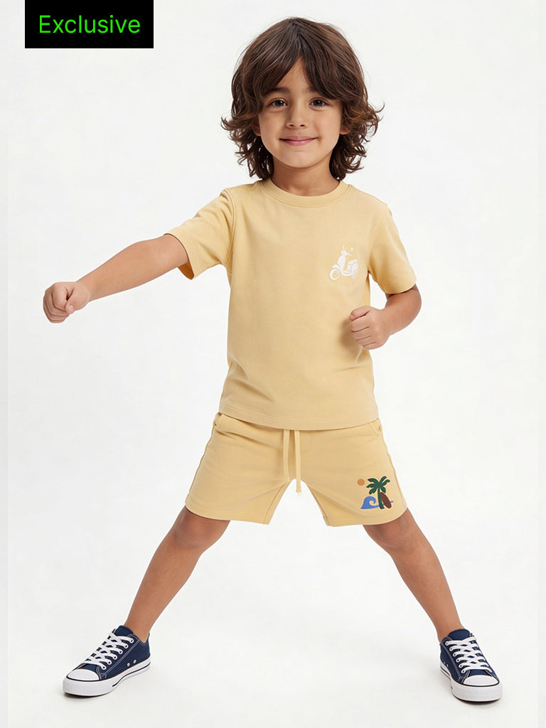 3-Pack HOP Kids Boys Multicolour Printed Cotton T-Shirt - Exclusive