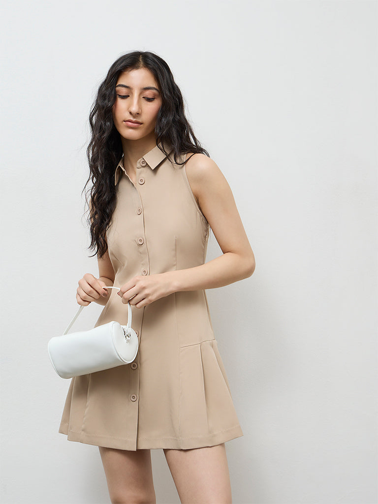 Nuon Beige A-Line Dress