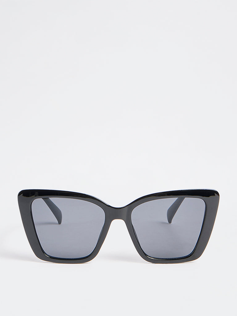 Westside Accessories Black Oversized Sunglasses with Pouch