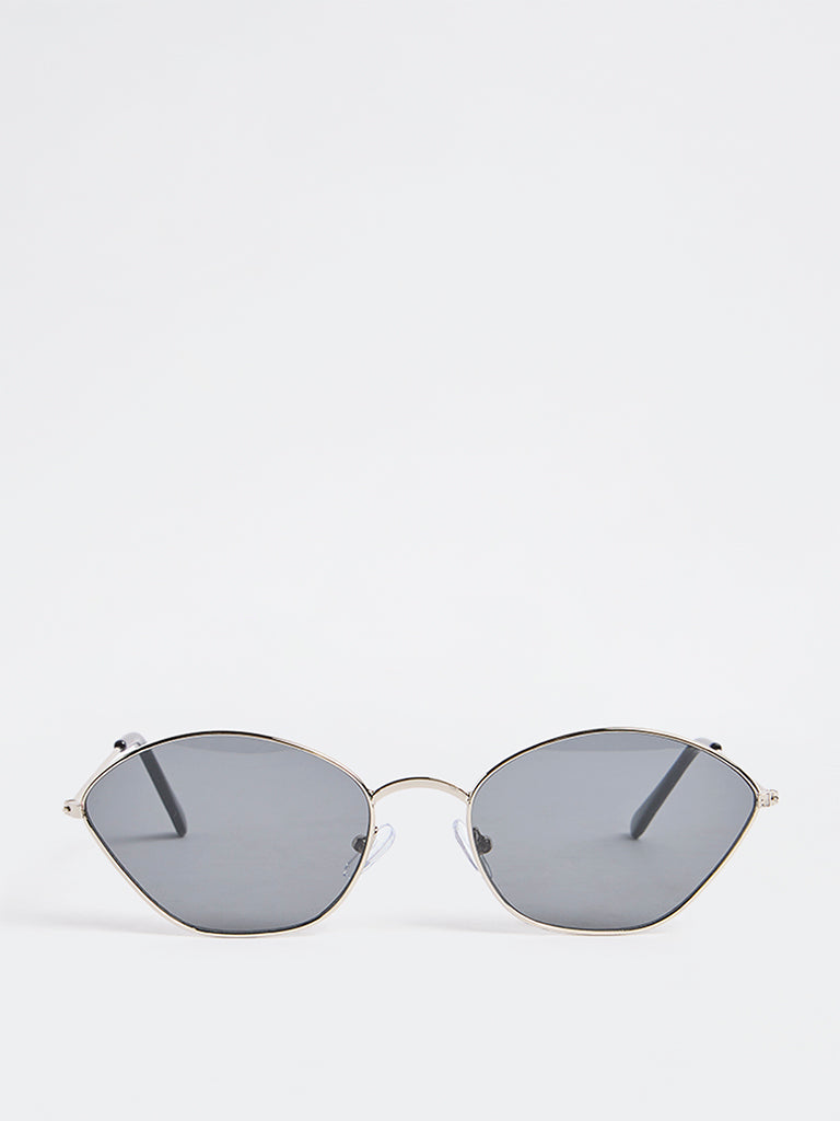Westside Accessories Silver Angular Sunglasses
