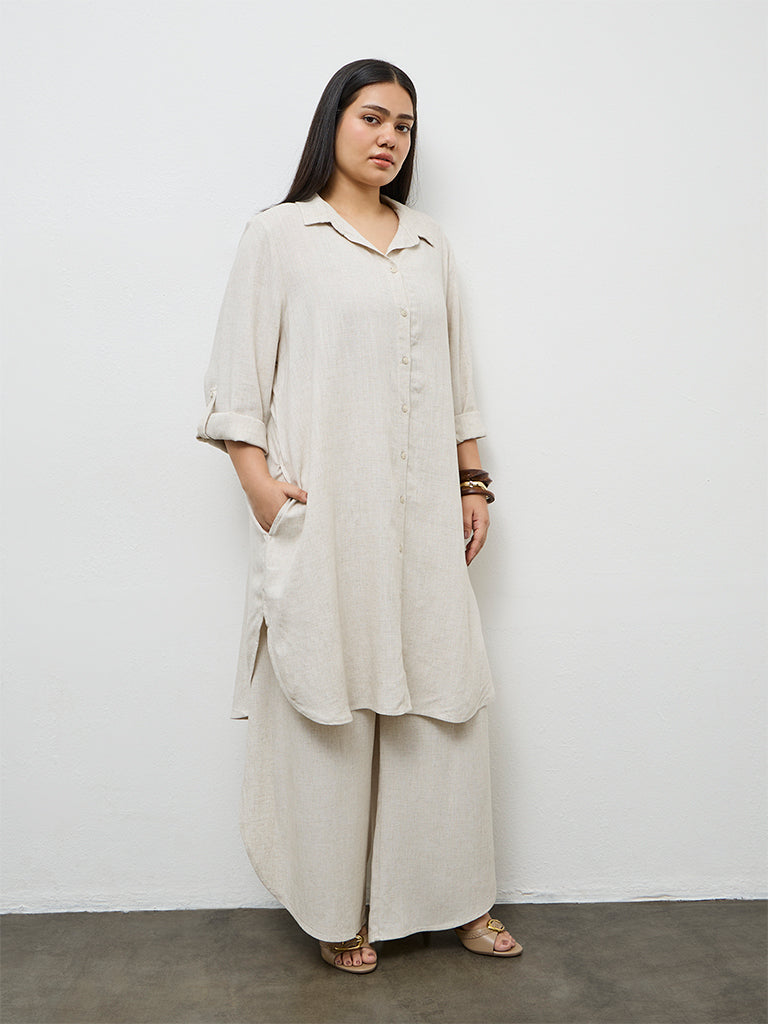 Gia Beige A-Line Tunic