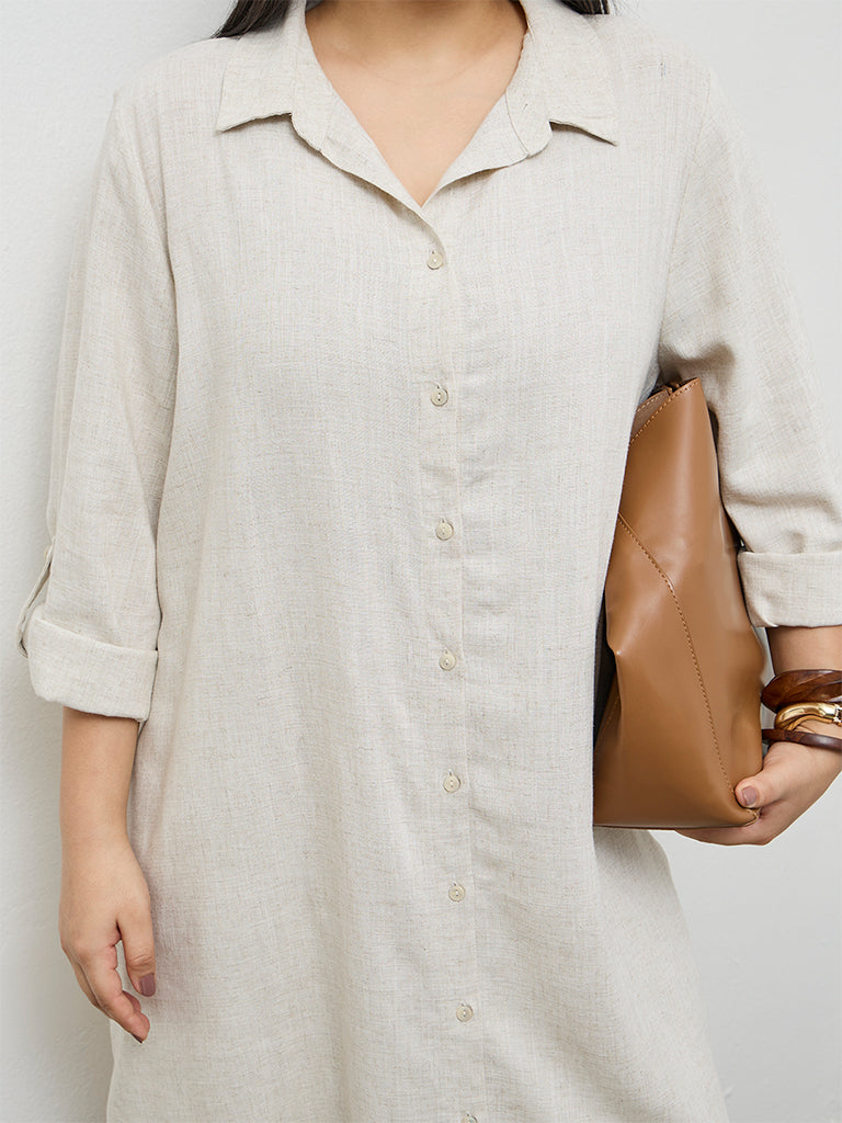 Gia Beige A-Line Tunic