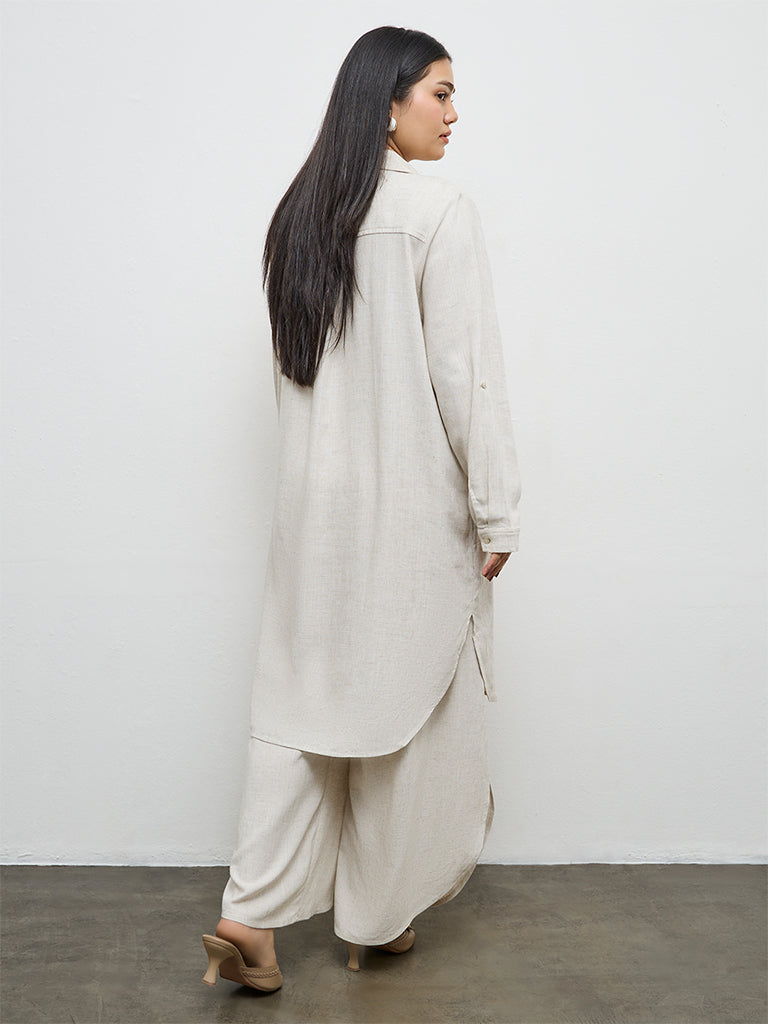 Gia Beige A-Line Tunic