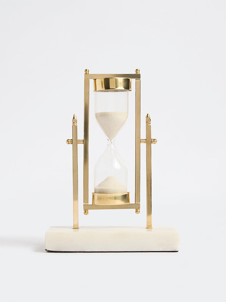 Westside Home Gold Hourglass Decorative Object