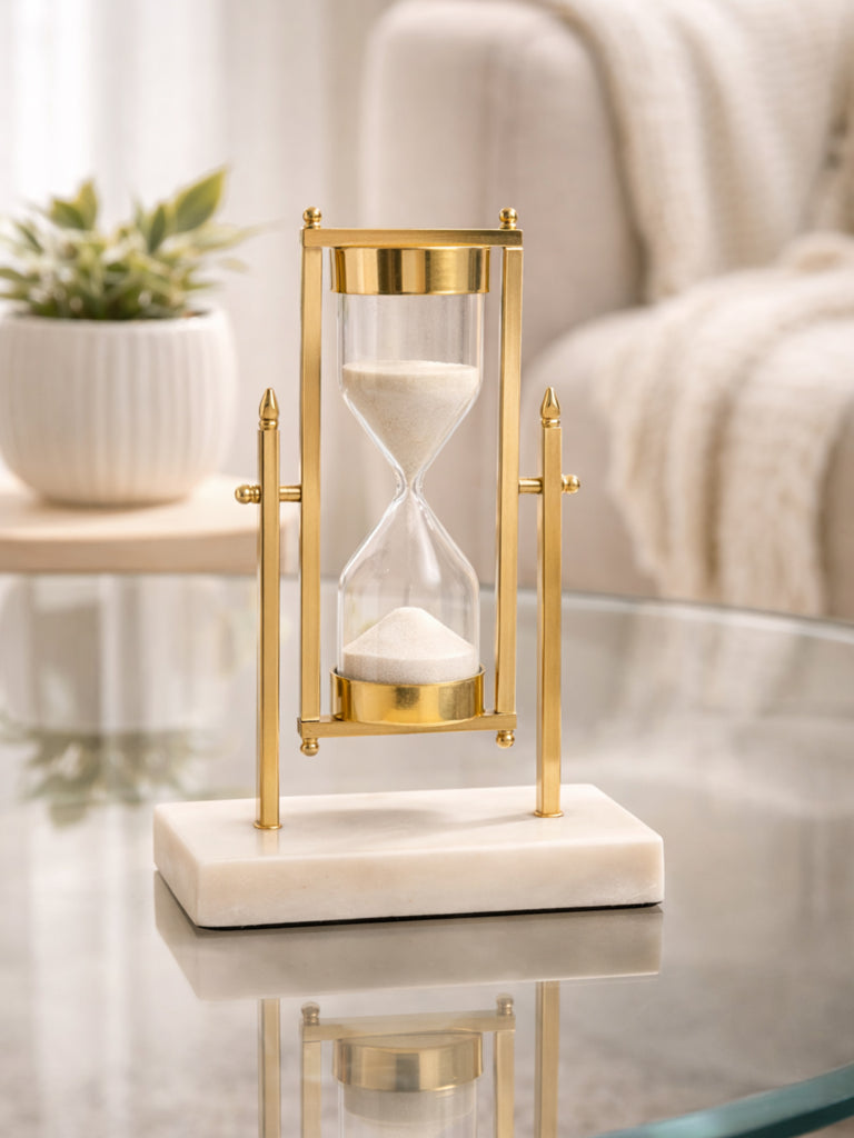 Westside Home Gold Hourglass Decorative Object