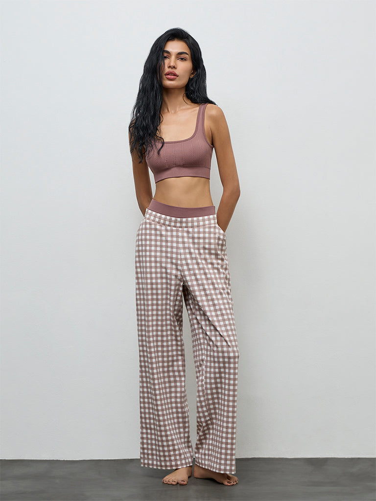 Superstar Dusty Taupe Cable-Knit Seamfree Bra