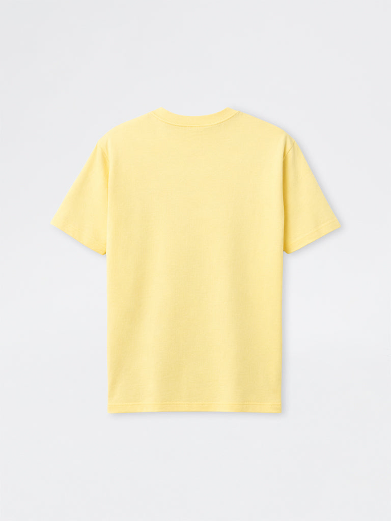 WES Casuals Yellow Relaxed-Fit Cotton Swimwear T-Shirt