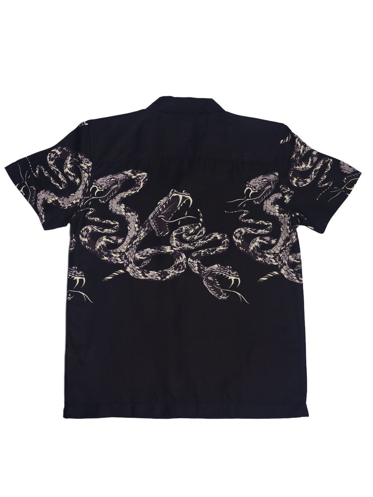 Boys Black Printed Shirt