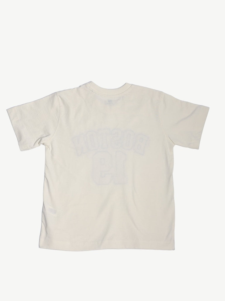 Boys Off-White Boston Graphic Print Cotton T-Shirt