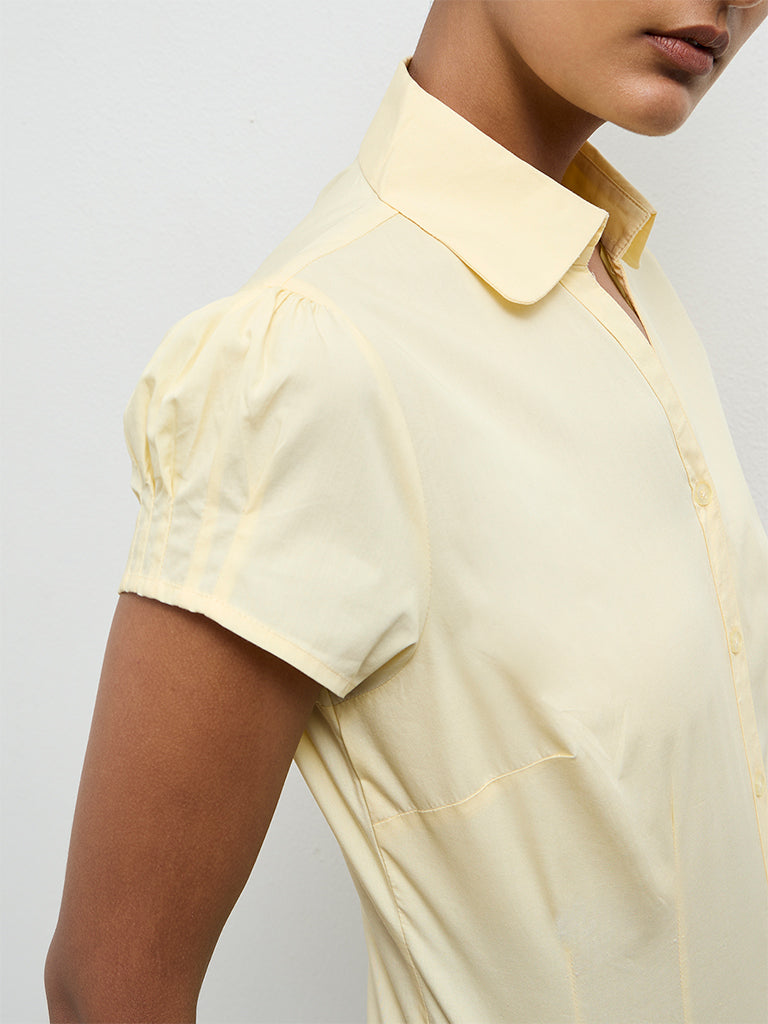 Wardrobe Light Yellow Solid Shirt