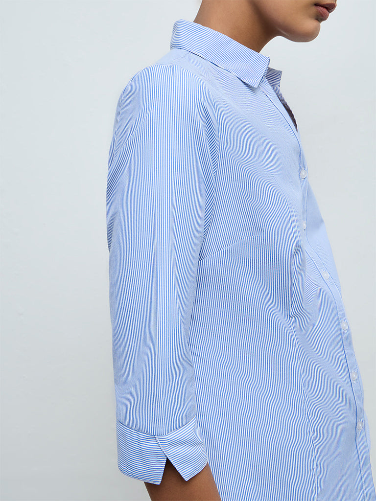 Wardrobe Blue Striped Shirt
