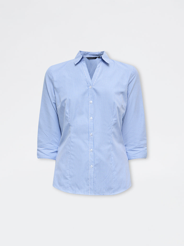 Wardrobe Blue Striped Shirt