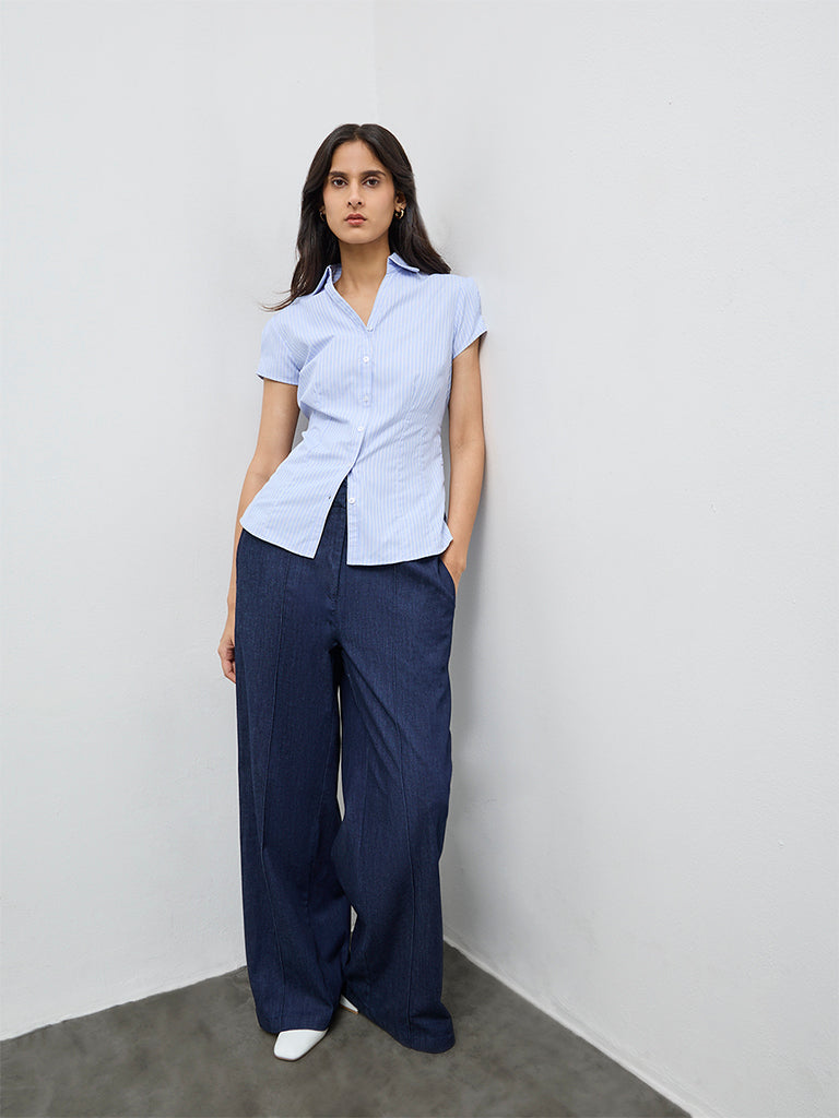 Wardrobe Blue Striped Shirt