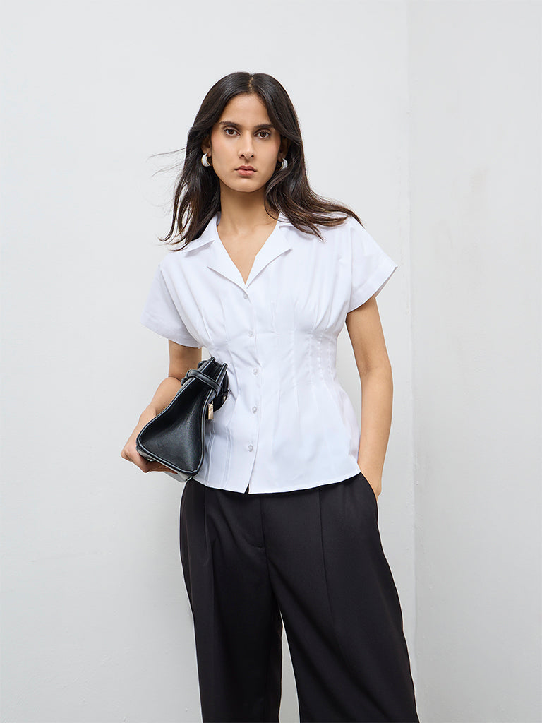 Wardrobe White Fitted Shirt