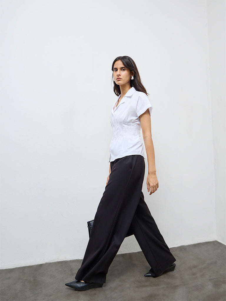 Wardrobe White Fitted Shirt