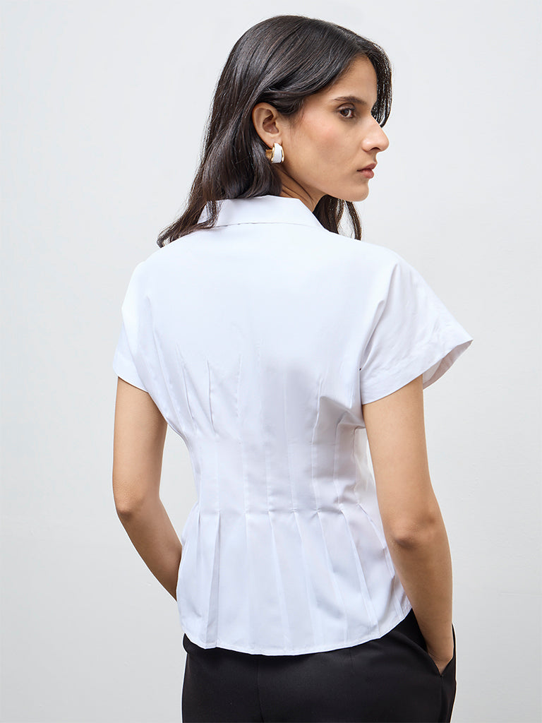 Wardrobe White Fitted Shirt