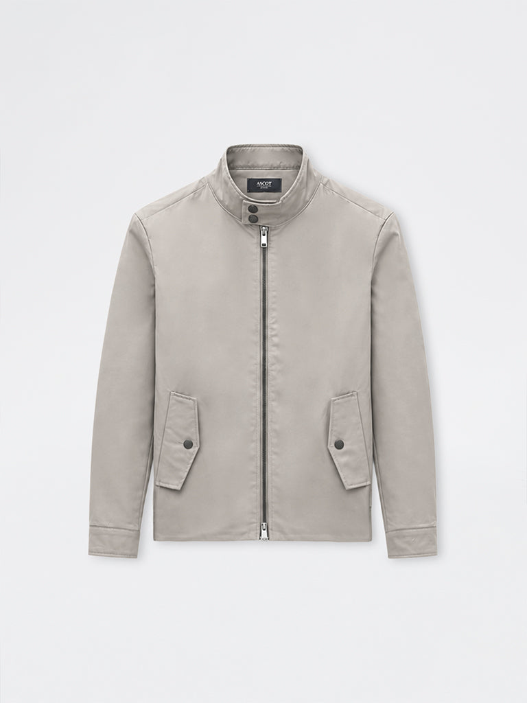 Ascot Light Taupe Relaxed-Fit Cotton-Blend Jacket