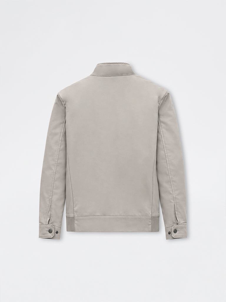 Ascot Light Taupe Relaxed-Fit Cotton-Blend Jacket