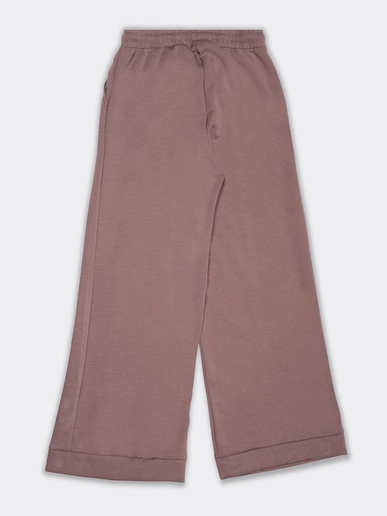 Wunderlove Dusty Pink Solid High-Rise Pants
