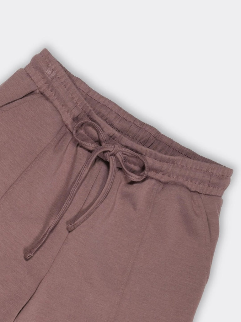 Wunderlove Dusty Pink Solid High-Rise Pants