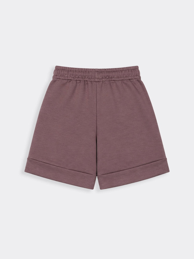 Wunderlove Dusty Pink Solid High-Rise Shorts
