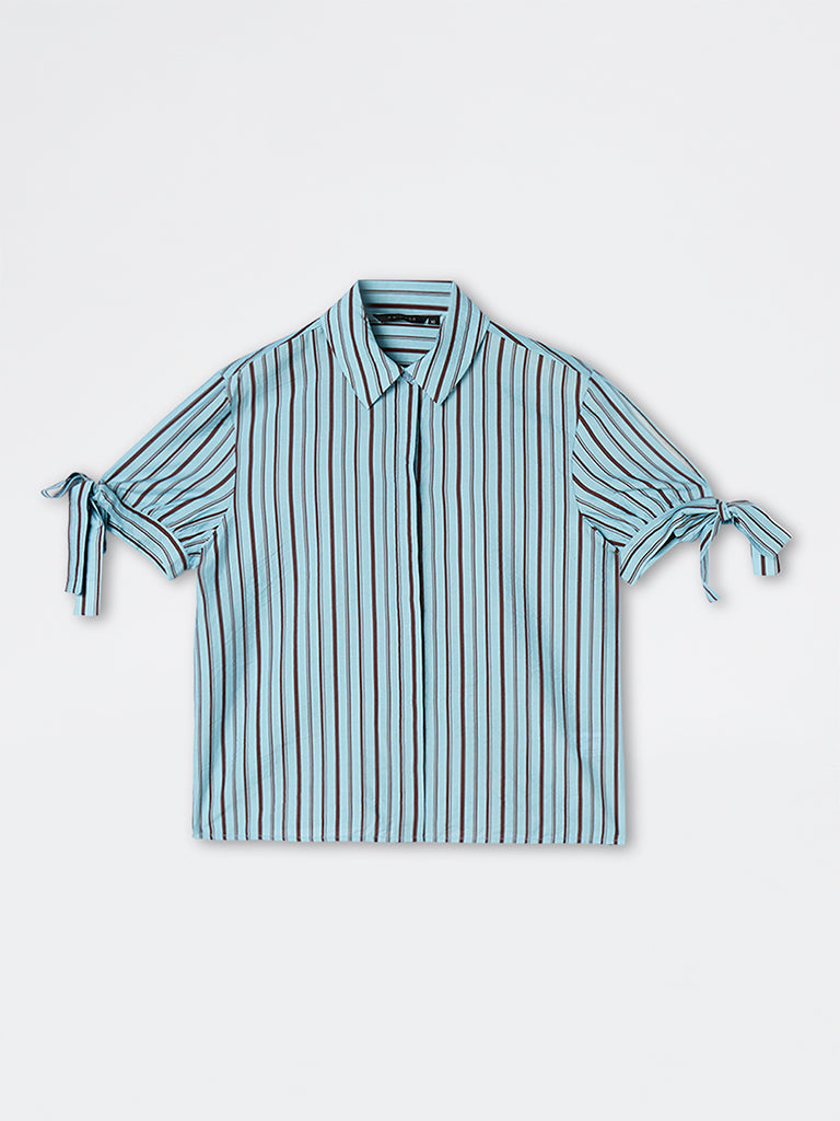 Wardrobe Blue Striped Shirt