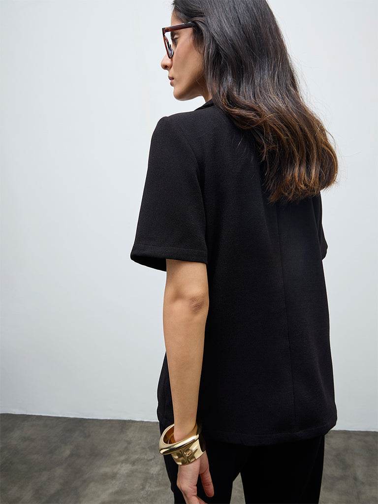Wardrobe Black Solid Jacket