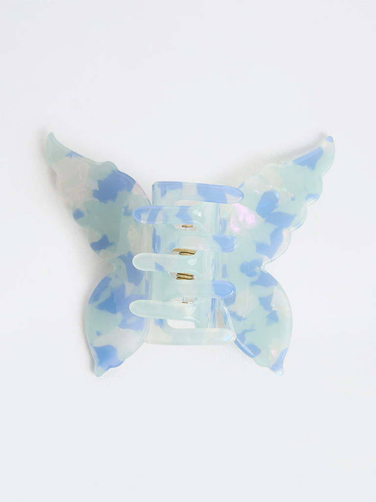 Studiowest Blue Marble Butterfly Clip