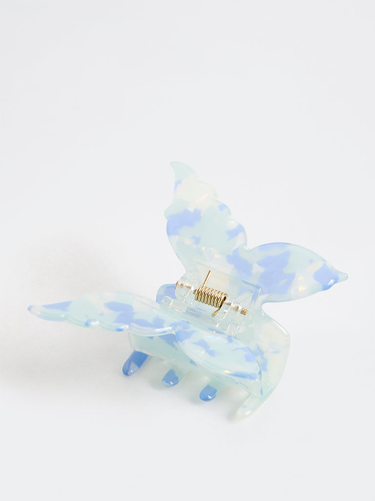 Studiowest Blue Marble Butterfly Clip