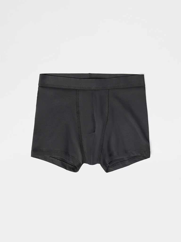 WES Lounge Brown Cotton Trunks - Pack of 3