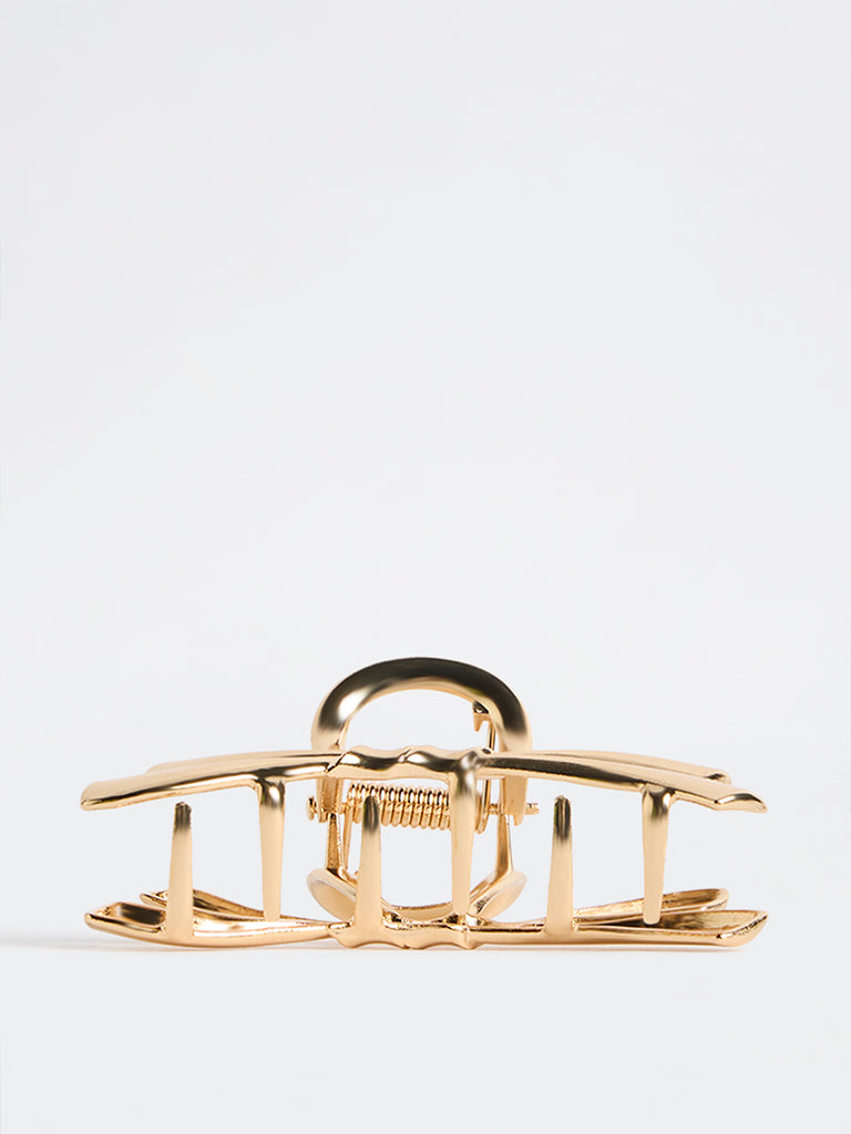 Westside Accessories Gold Bow-Design Claw Clip