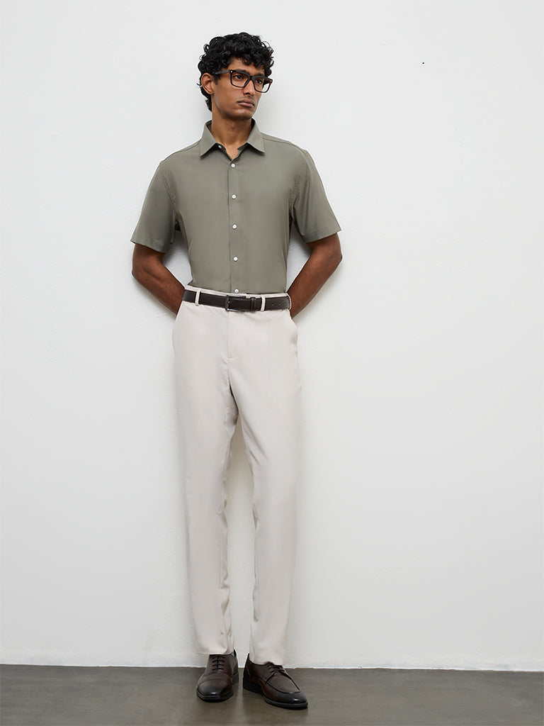 WES Formals Sage Slim-Fit Shirt