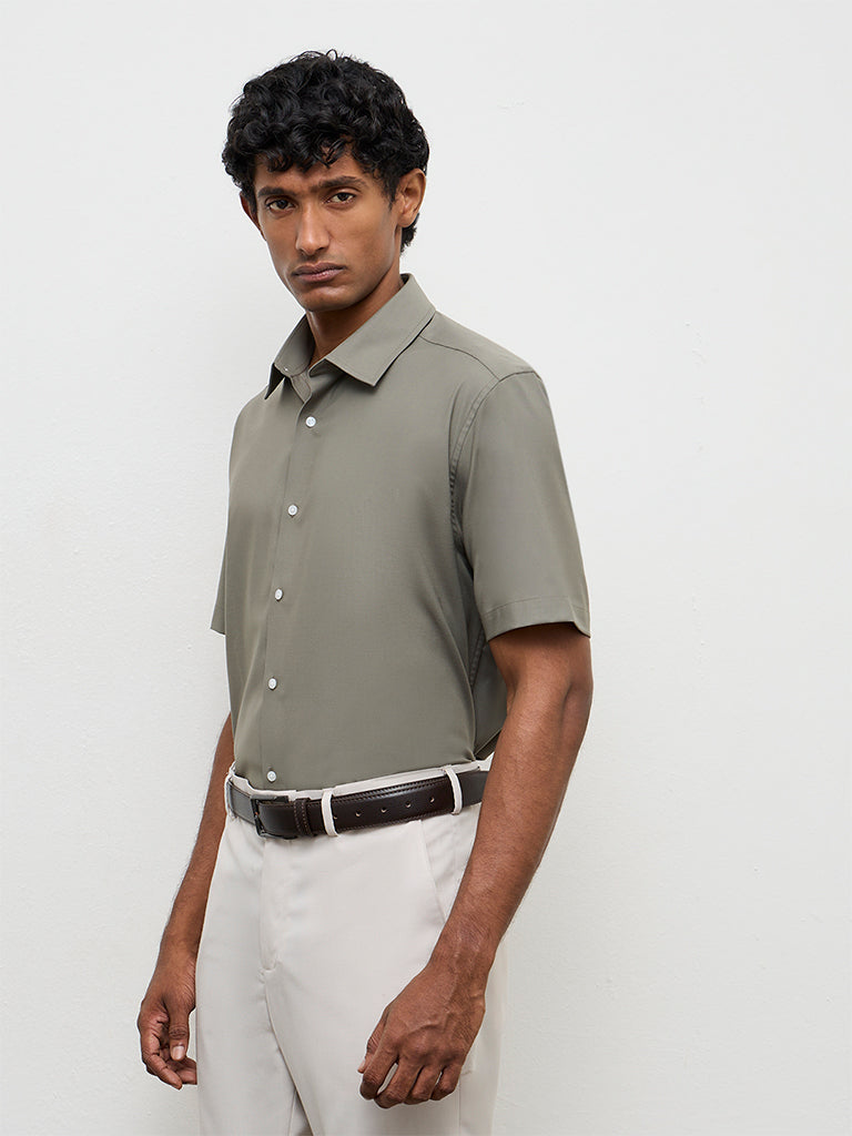 WES Formals Sage Slim-Fit Shirt